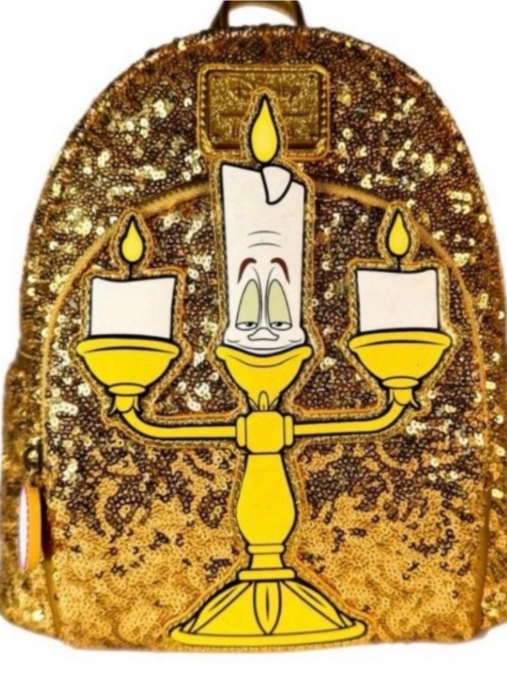 Lumiere Gold Sequin Loungefly Backpack